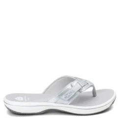 Clarks Sandals|Women's , Breeze Sea Sandal Silver