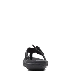 Clarks Sandals|Women's , Brinkley Flora Sandal Black Patent