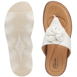 Clarks Sandals|Women's , Brynne Style Sandal White