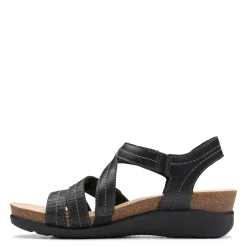 Clarks Sandals|Women's , Calenne Clara Sandal Black Combi