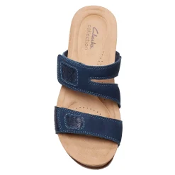 Clarks Wedges|Women's , Calenne Maye Sandal Navy