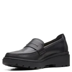 Clarks Slip-On Shoes|Women's , Calla Ease Loafer Black