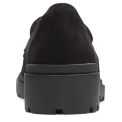 Clarks Loafers|Women's , Calla Ease Loafer Black Suede