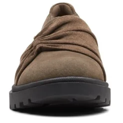 Clarks Slip-On Shoes|Women's , Calla Style Loafer Olive Suede