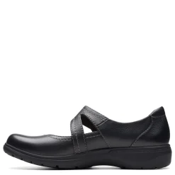 Clarks Flats|Women's , Carleigh Jane Slip-On Black