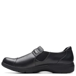 Clarks Slip-On Shoes|Women's , Carleigh Pearl Slip-On Black