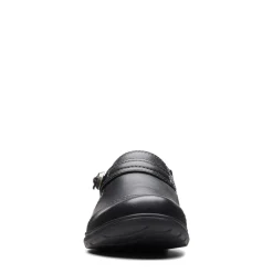 Clarks Flats|Women's , Carleigh Pearl Slip-On Black