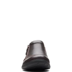 Clarks Loafers|Women's , Carleigh Ray Slip-On Dark Brown