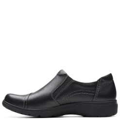 Clarks Flats|Women's , Carleigh Ray Slip-On Black