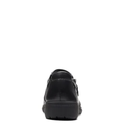 Clarks Flats|Women's , Carleigh Ray Slip-On Black