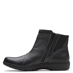 Clarks Boots|Women's , Carleigh Style Boot Black Leather