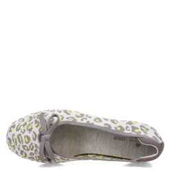 Clarks Flats|Women's , Carly Hope Flat Grey Leopard