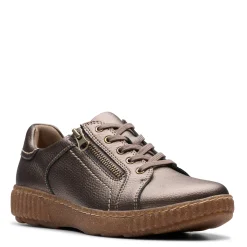 Clarks Sneakers & Athletic|Women's , Caroline Janna Sneaker Bronze Metallic