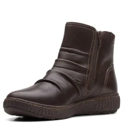 Clarks Boots|Women's , Caroline Orchid Boot Brown