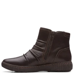 Clarks Boots|Women's , Caroline Orchid Boot Brown