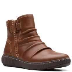 Clarks Boots|Women's , Caroline Orchid Boot Dark Tan