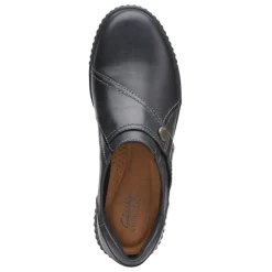 Clarks Loafers|Women's , Caroline Pearl Slip-On Black