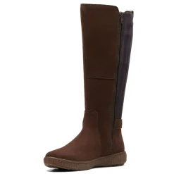 Clarks Boots|Women's , Caroline Style Boot Brown Suede