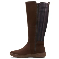 Clarks Boots|Women's , Caroline Style Boot Brown Suede