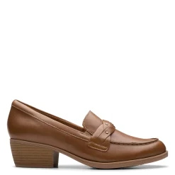 Clarks Loafers|Women's , Charlten Echo Loafer Dark Sand