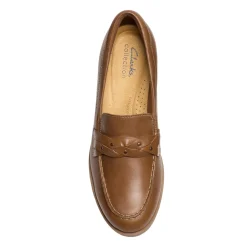 Clarks Loafers|Women's , Charlten Echo Loafer Dark Sand