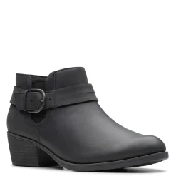 Clarks Boots|Women's , Charlten Rae Boot Black Oily