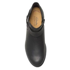 Clarks Boots|Women's , Charlten Rae Boot Black Oily