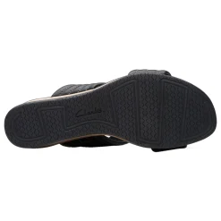 Clarks Wedges|Women's , Chelseah Path Sandal Black