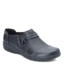 Clarks Slip-On Shoes|Women's , Cheyn Madi Slip-On Black Tumbled