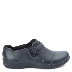 Clarks Slip-On Shoes|Women's , Cheyn Madi Slip-On Black Tumbled