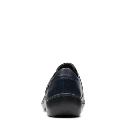 Clarks Slip-On Shoes|Women's , Cora Aubrie Slip-On Navy