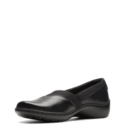 Clarks Loafers|Women's , Cora Charm Slip-On Black
