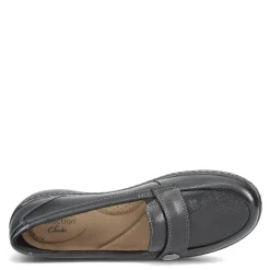 Clarks Slip-On Shoes|Women's , Cora Daisy Slip-On Black