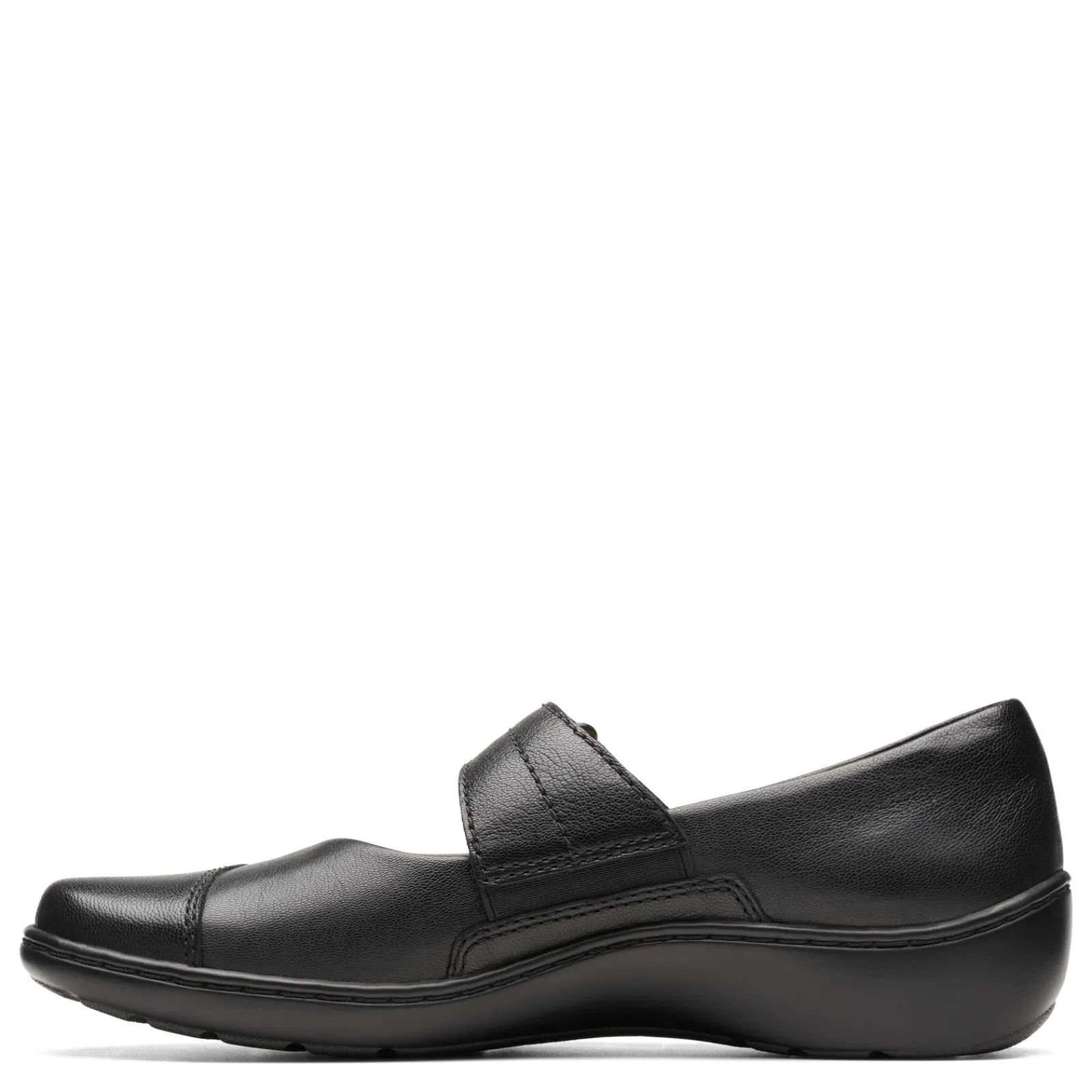 Clarks Flats|Women's , Cora Gema Slip-On Black