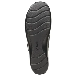 Clarks Flats|Women's , Cora Gema Slip-On Black