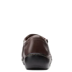 Clarks Slip-On Shoes|Women's , Cora Giny Slip-On Dark Brown