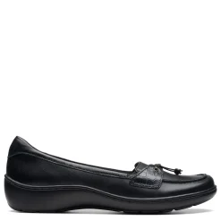 Clarks Slip-On Shoes|Women's , Cora Haley Slip-On Black