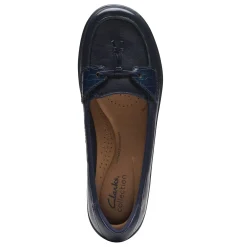 Clarks Slip-On Shoes|Women's , Cora Haley Slip-On Navy