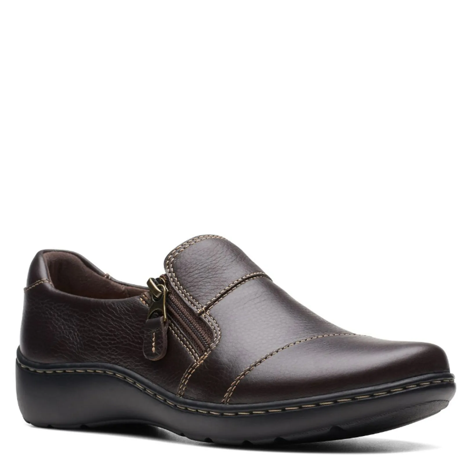 Clarks Loafers|Women's , Cora Harbor Slip-On Brown