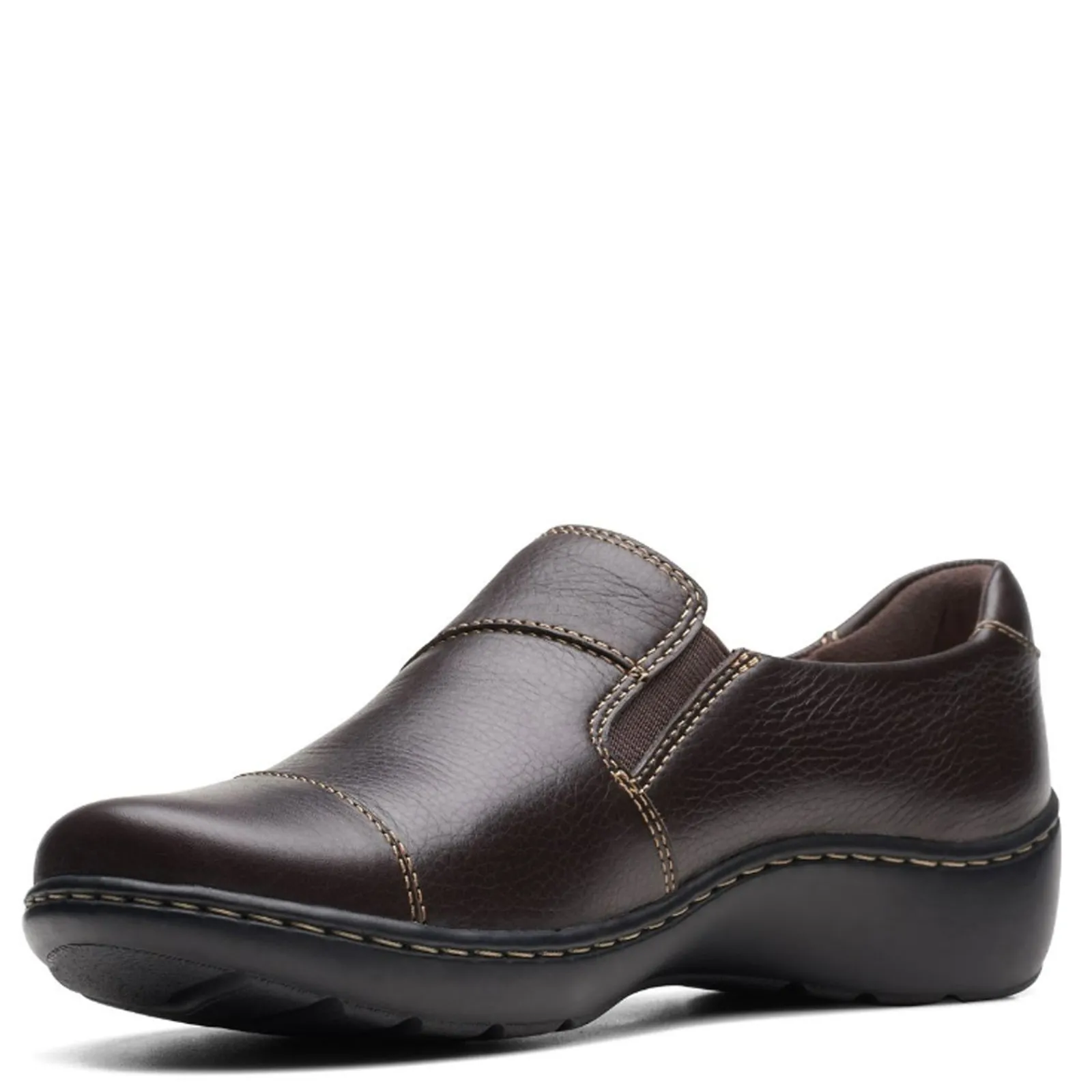 Clarks Loafers|Women's , Cora Harbor Slip-On Brown
