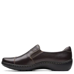 Clarks Loafers|Women's , Cora Harbor Slip-On Brown