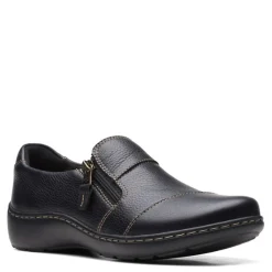 Clarks Loafers|Women's , Cora Harbor Slip-On Black