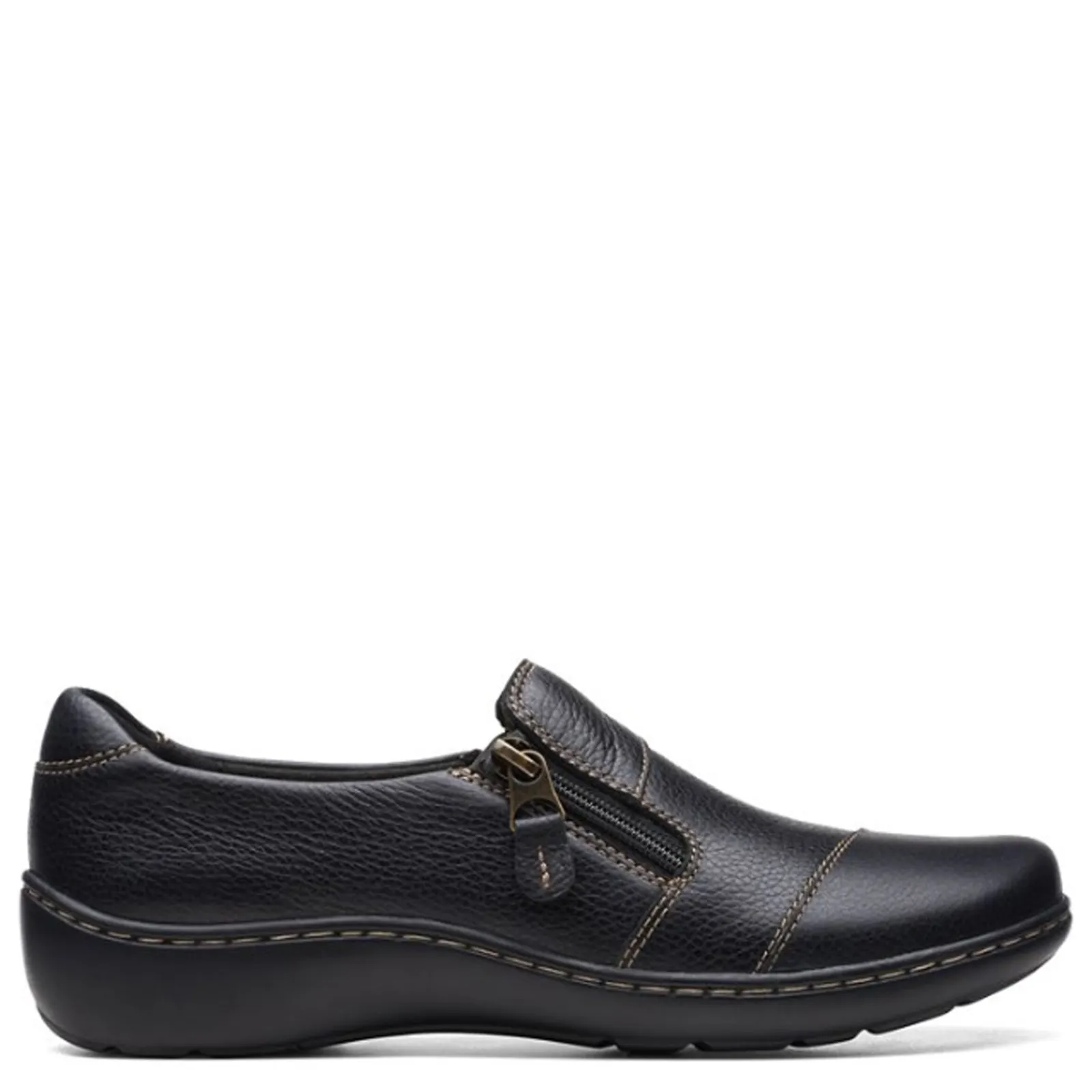 Clarks Loafers|Women's , Cora Harbor Slip-On Black
