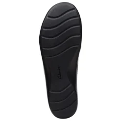 Clarks Flats|Women's , Cora Iris Slip-On Black