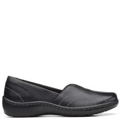 Clarks Slip-On Shoes|Women's , Cora Meadow Slip-On Black
