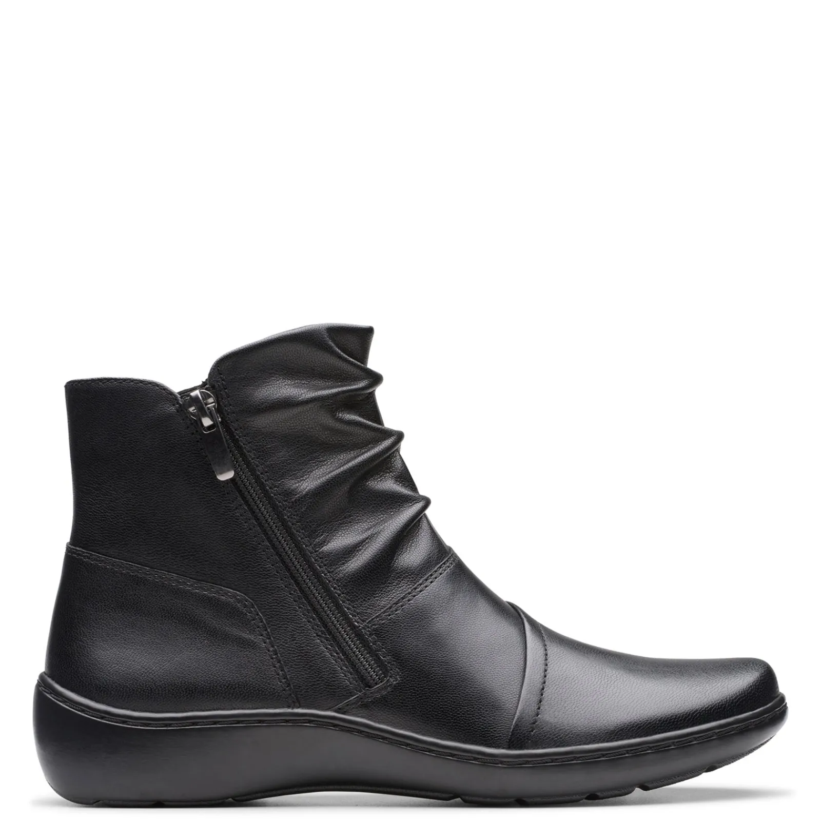 Clarks Boots|Women's , Cora Pace Boot Black
