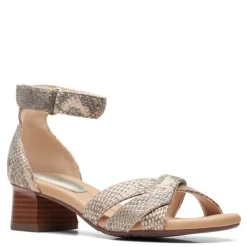 Clarks Sandals|Women's , Desirae Lily Sandal Beige