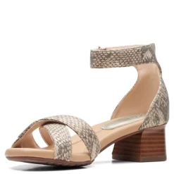 Clarks Sandals|Women's , Desirae Lily Sandal Beige