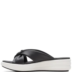 Clarks Wedges|Women's , Drift Ave Sandal Black