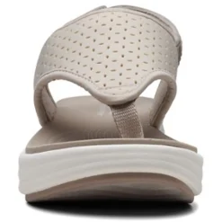 Clarks Wedges|Women's , Drift Blossom Sandal Taupe